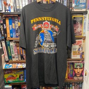 XXL VINTAGE PENNSYLVANIA STATE POLICE SINGLE STITCH SCREEN STARS
